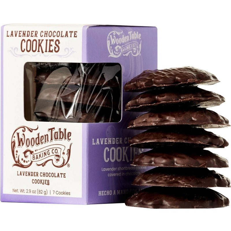 Wooden Table Baking Company Lavender & Chocolate Tea Cookies - Gluten Free (7 pcs)