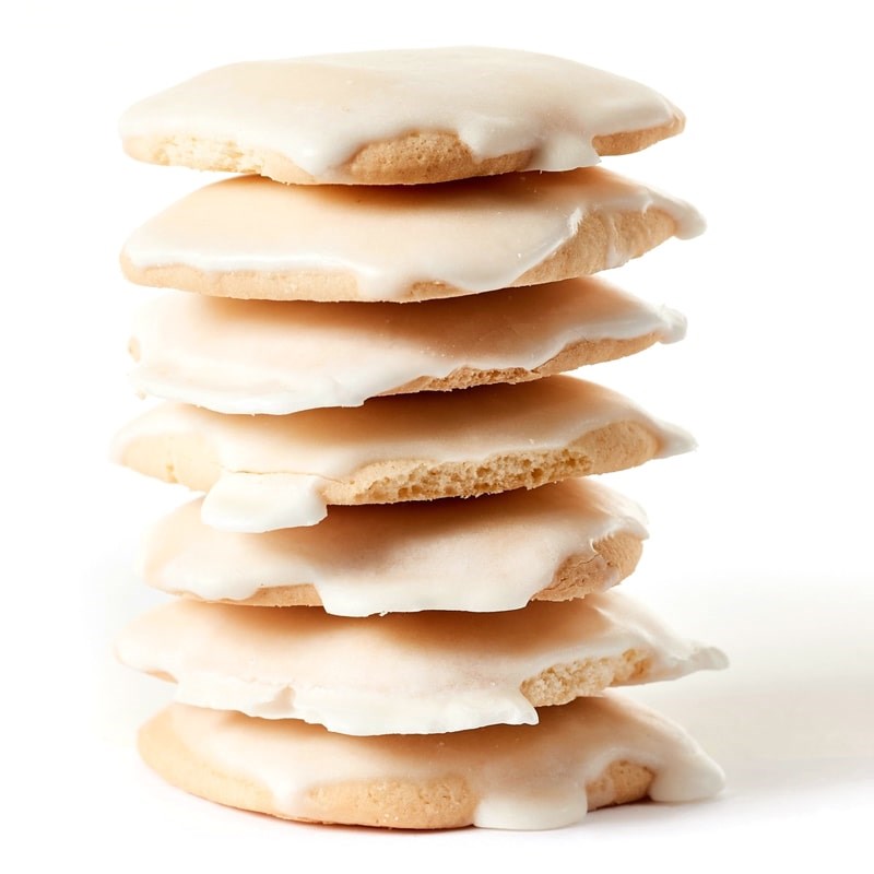 Wooden Table Baking Company Rosewater & Meringue Glazed Cookies - products shown stacked