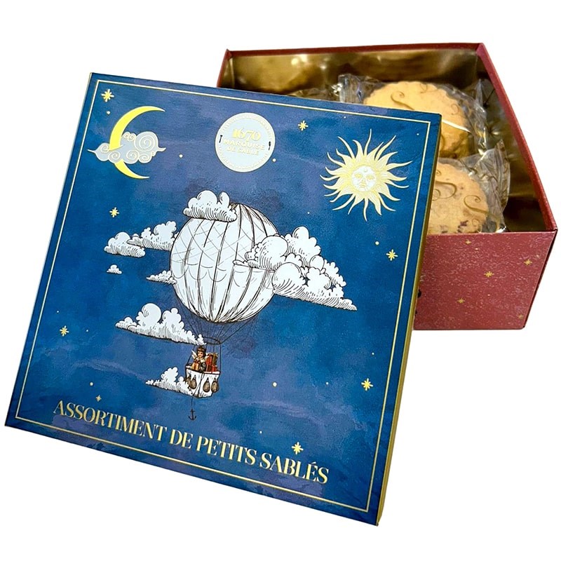 La Sablesienne Starry Sky Shortbread Cookies Tin Box (200 g)