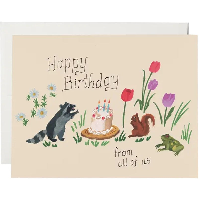 Red Cap Cards Birthday Critters Greeting Card (1 pc)