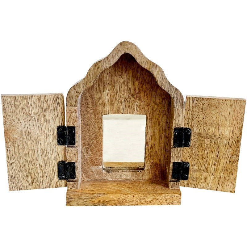 The Little Press Wooden Sanctuary with Doors and Mirror (1 pc)