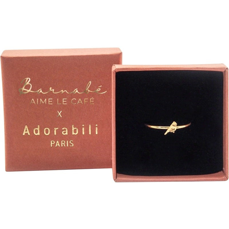 Barnabe Aime Le Cafe Adorabili X Barnabe Loves Coffee Adjustable Ring (1 pc) in box