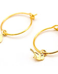 Barnabe Aime Le Cafe Adorabili X Barnabe Loves Coffee Hoop Earrings (1 pair)