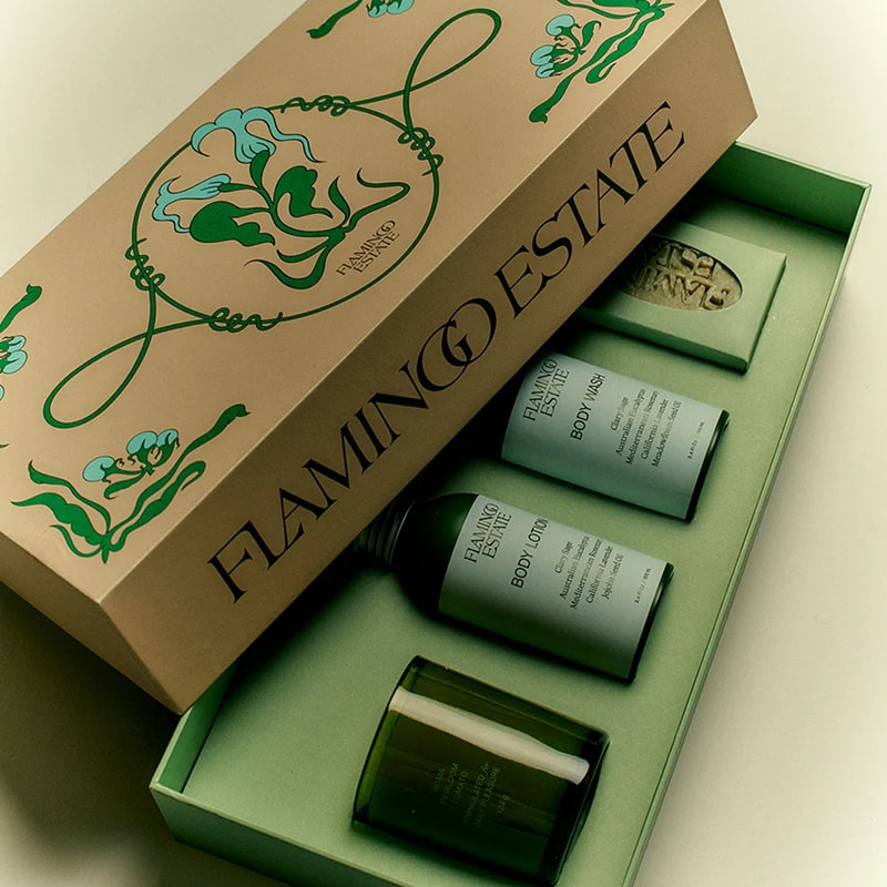 Flamingo Estate Organics Mini Garden Discovery Set - products shown inside packaging