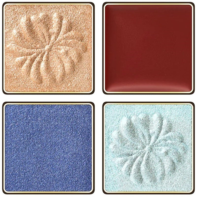 Paul & Joe Beaute Eye Color Palette - Vintage Denim (07) - individual product colors shown