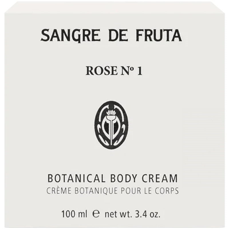 Sangre de Fruta Rose No. 1 Botanical Body Cream - product packaging shown