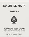 Sangre de Fruta Rose No. 1 Botanical Body Cream - product packaging shown