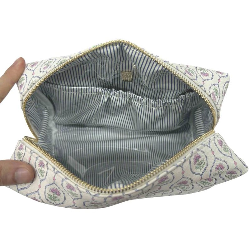 TRVL Design Luxe Antibes Everyday Cosmetic Bag (1 pc) shown open