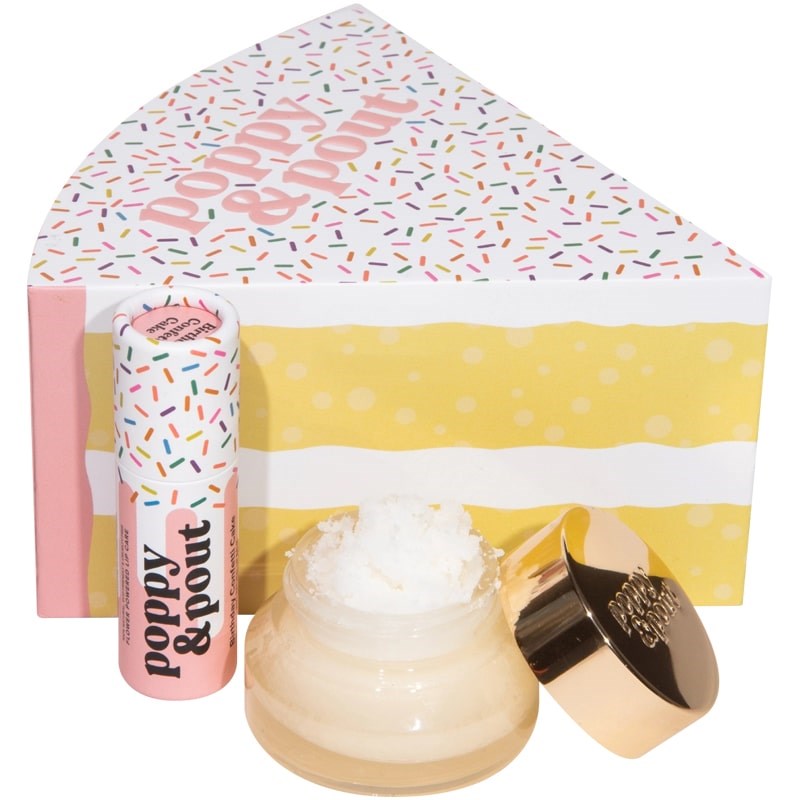 Poppy & Pout Lip Care Duo Birthday Confetti Cake (2 pcs)