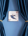 StoryTiles Small Tile - Sending You A Message - product shown next to blue drapes