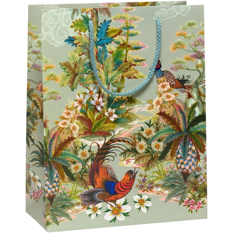 Red Cap Cards Quail Garden Gift Bag - Large (1 pc)