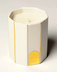 Bienaime The Candle - La Vie En Fleurs - angled shot of product showing detail and texture