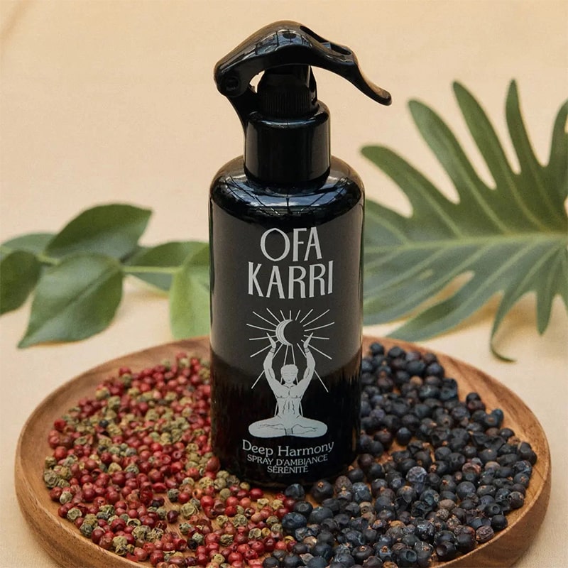 Lifestyle shot of Ofa Karri Deep Harmony Home Spray (200 ml)