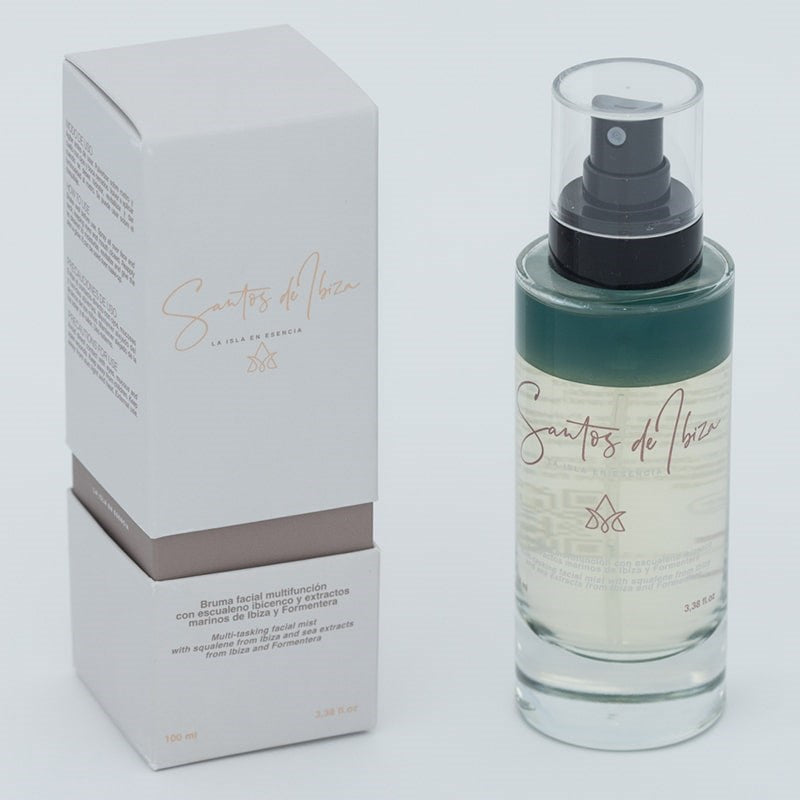 Santos de Ibiza Facial Mist (100 ml) - product shown next to packaging