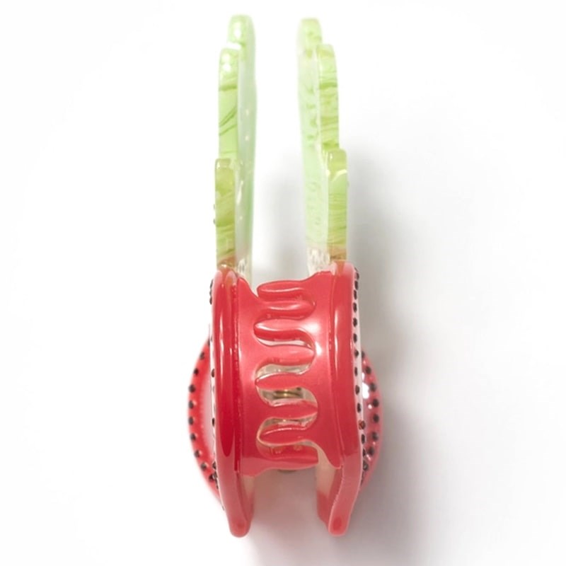 Top view of Winona Irene Fancy Rhinestone Radish Slice Claw (1 pc)