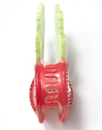 Top view of Winona Irene Fancy Rhinestone Radish Slice Claw (1 pc)