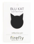 Firefly Reflectors BLU KAT Reflex Pin - product shown on packaging