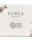 Fable England Framed Roses Brooch - product packaging shown