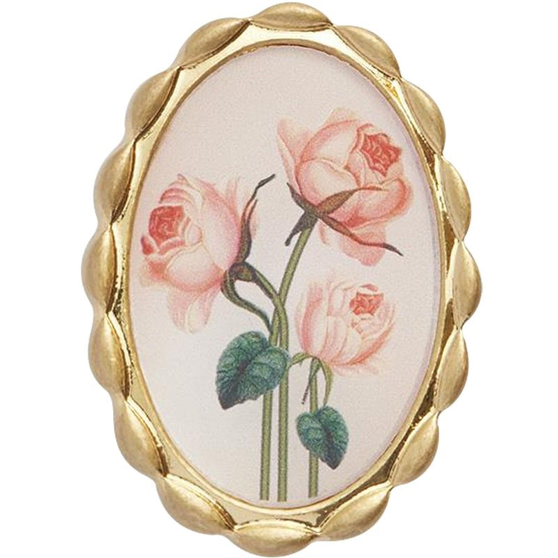 Fable England Framed Roses Brooch (1 pc)