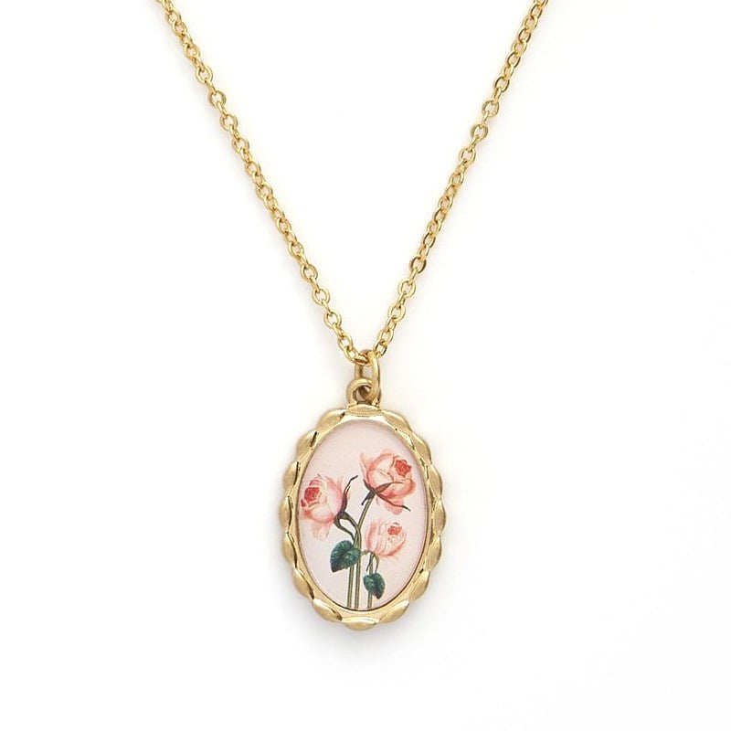 Fable England Framed Roses Necklace (1 pc)