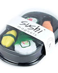 Three by Three Seattle Colorful Sushi Magnets - angled view of product packaging