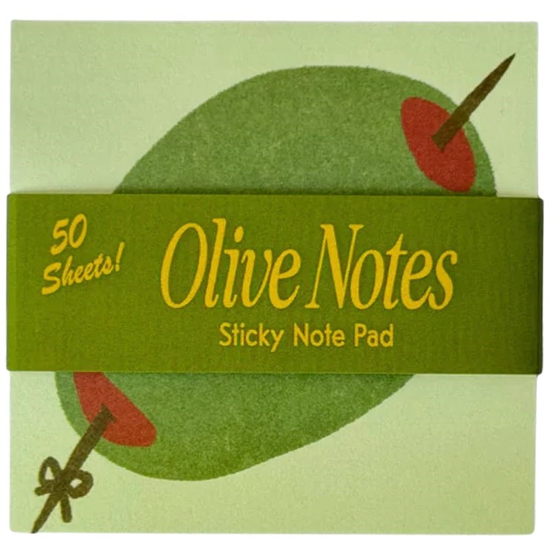 Mel Andrel Olive Sticky Notes (1 pc)