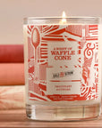 Imaginary Authors A Whiff Of Wafflecone Candle - product shown lit