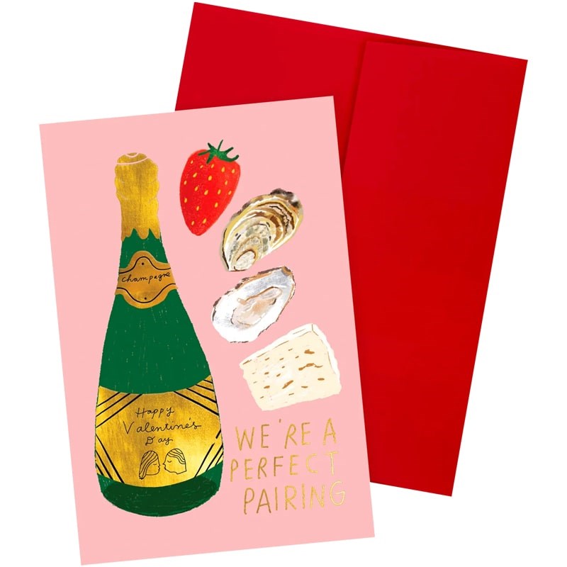 Carolyn Suzuki Goods Perfect Pairing Valentine Note Card (1 pc)