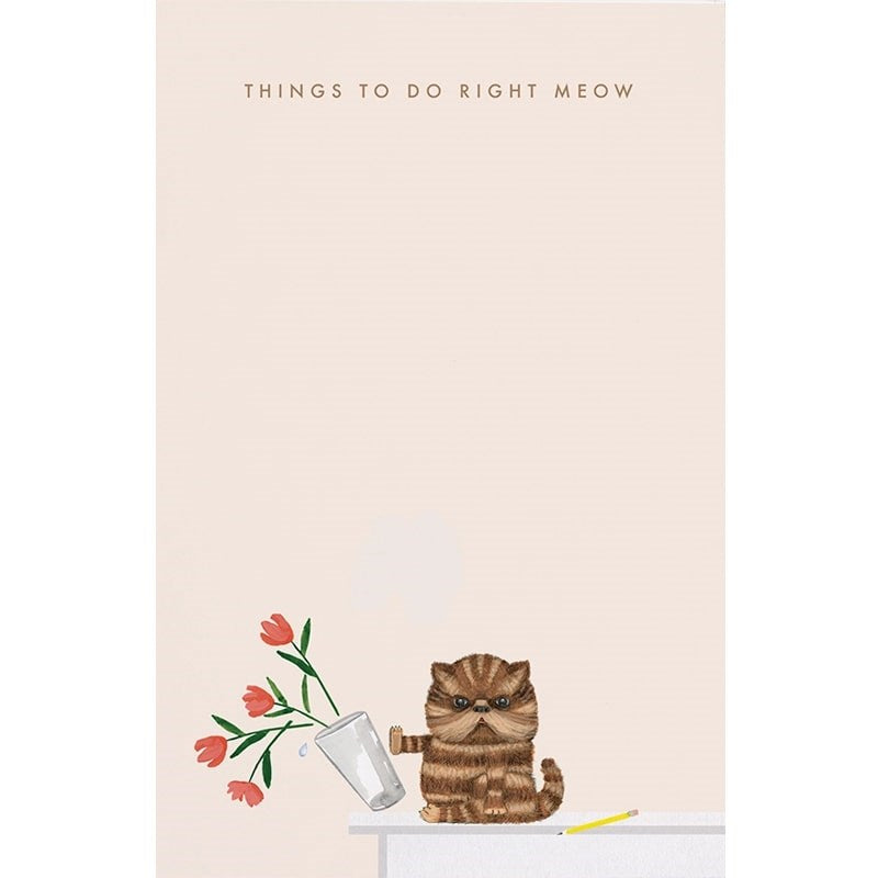 Dear Hancock Things To Do Right Meow Notepad (1 pc)