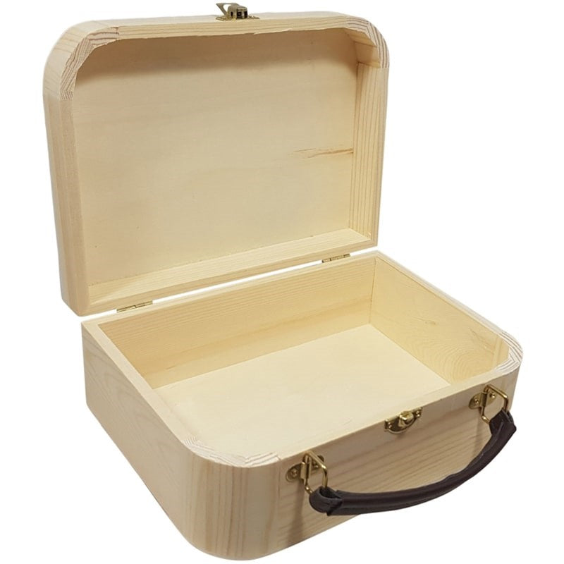 Beautyhabit Basics Wood Pine Case - Natural (1 pc) shown open