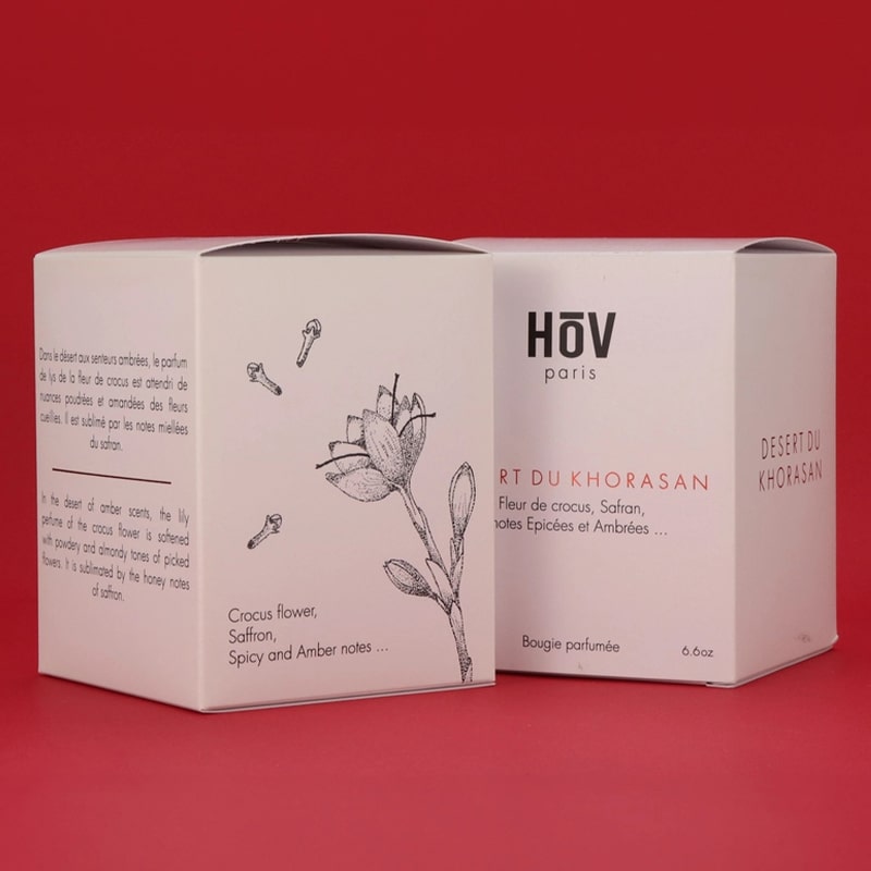 HoV Paris Scented Candle - Desert Du Khorasan (190 g) - product packaging shown