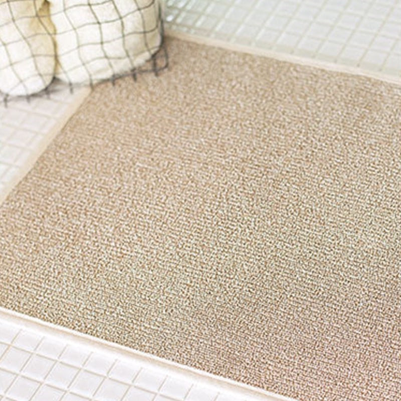 Sasawashi Bath Mat - Beige (medium) - product shown on bathroom floor