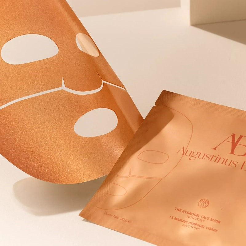 Augustinus Bader The Hydrogel Face Mask Pack - product shown next to packaging