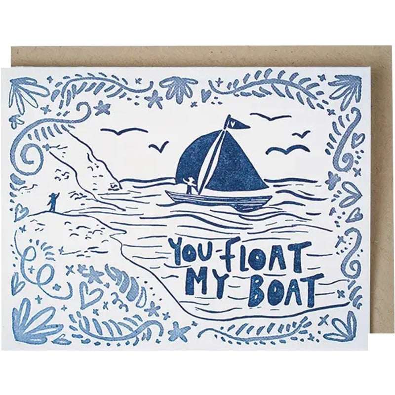 Folio Press & Paperie Float My Boat Card (1 pc)