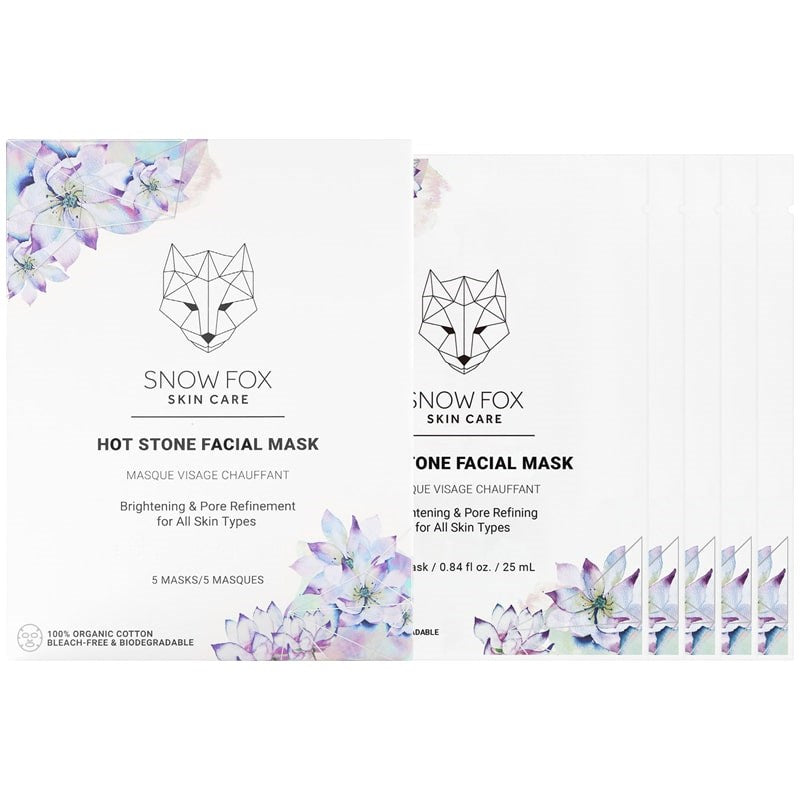 Snow Fox Skincare Hot Stone Facial Mask (5 pcs)