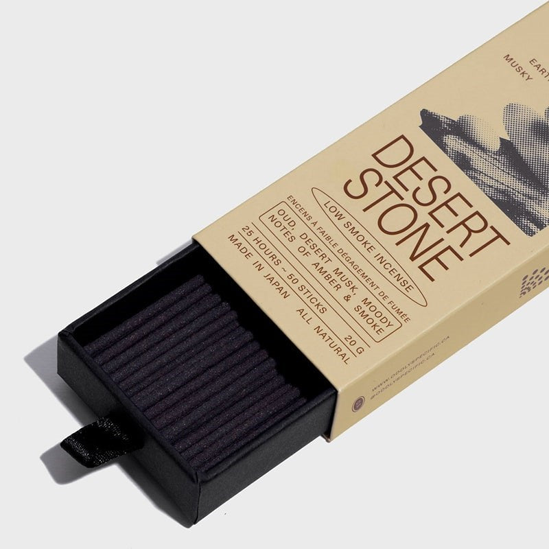 Oddly Specific Low Smoke Incense - Desert Stone - product opened showing sticks