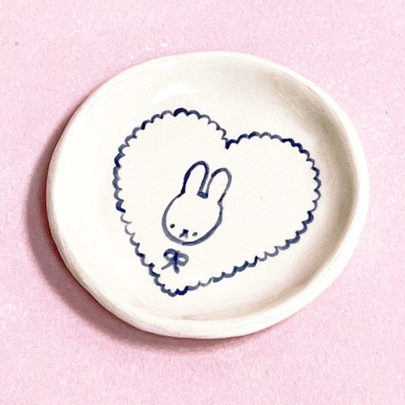 Alessia E Art Romantic Bunny Trinket Dish (1 pc)