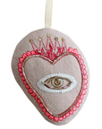 Skippy Cotton Sacred Heart - Lavender Scented Token - close up of product detail shown