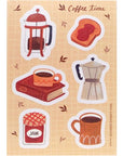 Julianna Swaney Coffee Time Sticker Sheet (6 stickers)