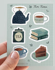 Julianna Swaney Tea Time Sticker Sheet - model shown holding product