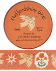 Julianna Swaney Staffordshire Birds Washi Tape (0.75” x 33 ft)