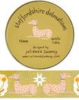 Julianna Swaney Staffordshire Dalmatians Washi Tape (0.75” x 33 ft)