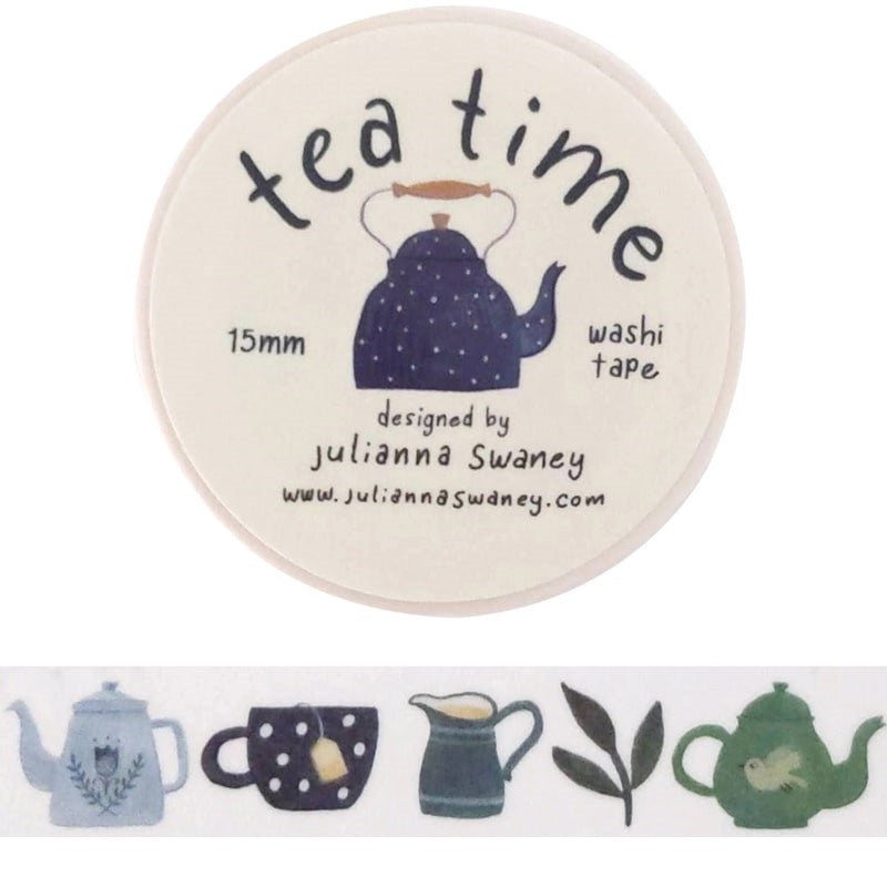 Julianna Swaney Tea Time Washi Tape (0.6” x 33 ft) 