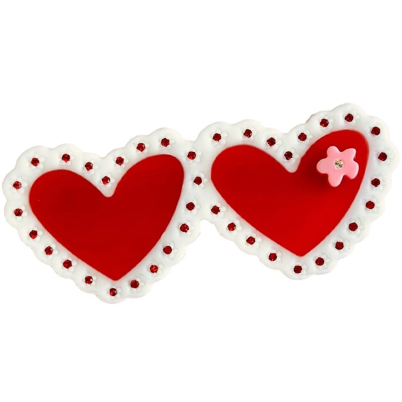 Centinelle Valentines Laced Hearts Hair Clip (1 pc)