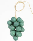 Botanopia Handcrafted Grapes Soap - Olive - product shown with string