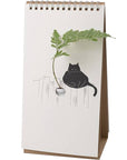 Beyond123 Cat Flip Vase (1 pc) showing cat illustration with fern in vase