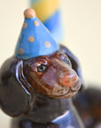 Camp Hollow Dachshund Cake Topper - close up of product detail