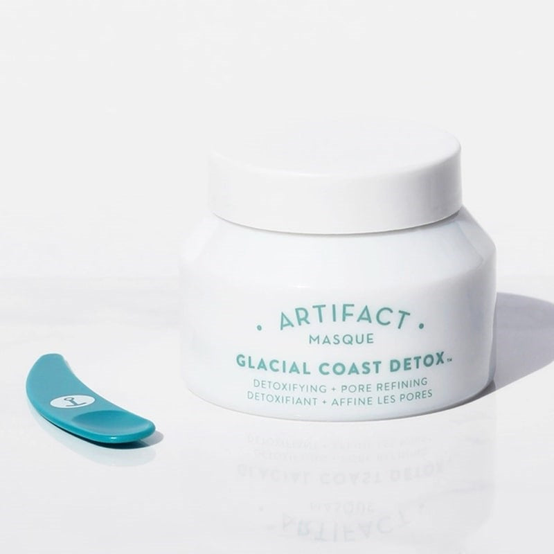 Artifact Glacial Coast Detox Masque & Brush Kit - product shown next to included applicator