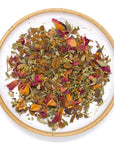 Wild & Tea Aztec Love Herbal Tea - product shown on plate 