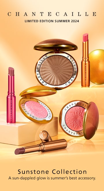 Chantecaille Limited Edition Summer 2024 Sunstone Collection. A sun-dappled glow is summer's best accessory. 